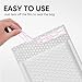 CHMI White Bubble Mailers 8.5 x 12 Inch 100 Pack, Usable Size 8.25X12 Inch Poly Mailers,Mailing Envelopes,Shipping Mailer，Opaque Self Seal Adhesive Waterproof Bags for Packaging and Shipping.