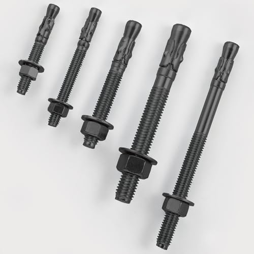 30pcs 14x3 inch standard fasteners for heavy-duty black wedge anchors for cement and concrete