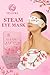 Veloura Steam Eye Mask, Pink Cherry Blossom Design, Disposable Self-Heating Masks for Eye Fatigue Relief, 10 Pack