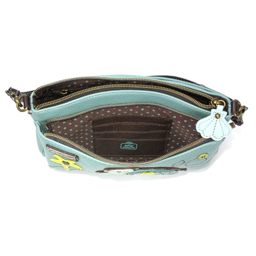 Image of CHALA RFID Protected Vegan Leather Deluxe Crossbody Bag with Adjustable Straps