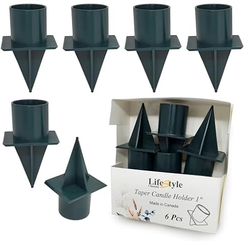 Floral Taper Candle Holder 6 Pcs by LifeStyle Channel Cover