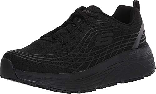 Skechers Women's, Max Cushioning Elite SR Work Shoe - Wide Width Black