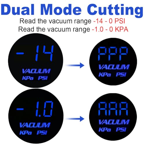 Waterwich WATERWICH-SK-GZYB216 Vacuum Gauge Kit 2-1/16 Inch 52Mm Kpa/Psi Blue thumb #1