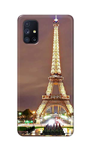 Image of PRINTFIDAA Lovers Famous Place Eiffel Tower in Paris Printed Designer Hard Case for Samsung Galaxy M51, SM-M515F / DSN Back Cover -(e) RPM1009
