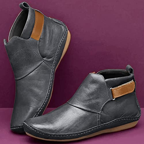 Bottes de travail pour dames : bottines en cuir décontractées et chic - 6