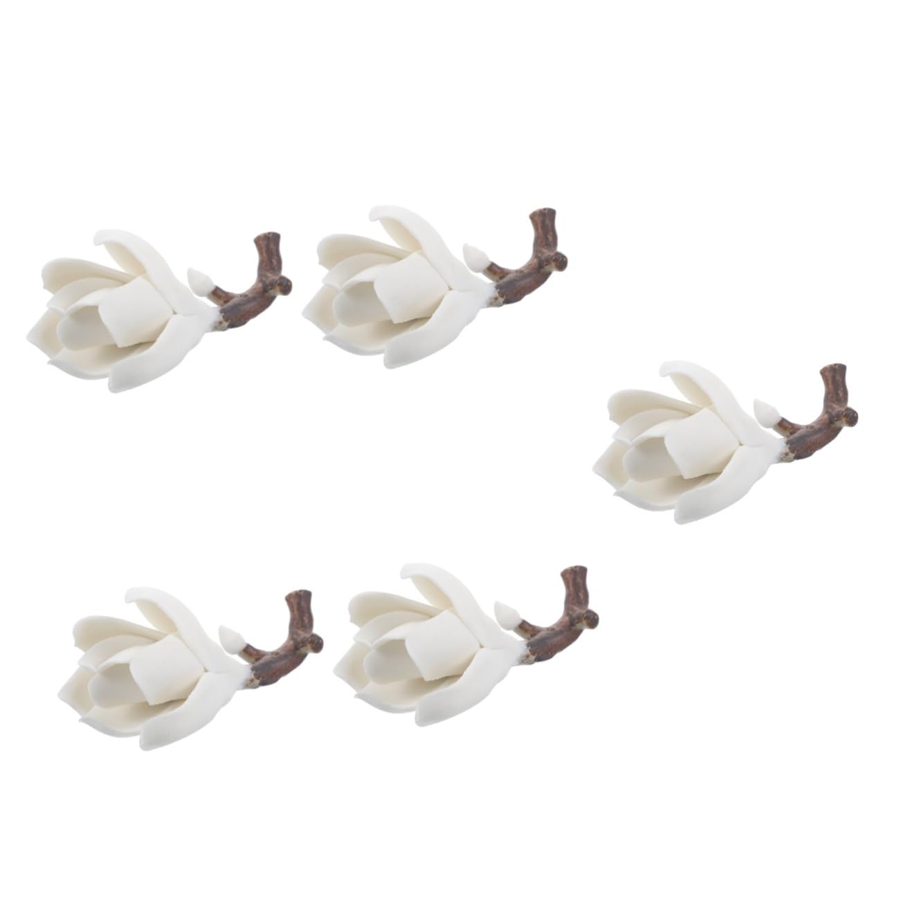 Gadpiparty 5 Pezzi Portaspazzole Magnolia calligrafia supporto a pennello supporto per pennelli da scrittura IL penna Scrivania portapenne cinese portapenne in piedi per pennello resina