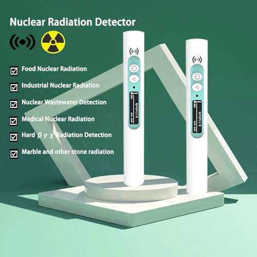 Tomshin Detector de radiação nuclear portátil portátil, laboratório doméstico, contador Geiger radio