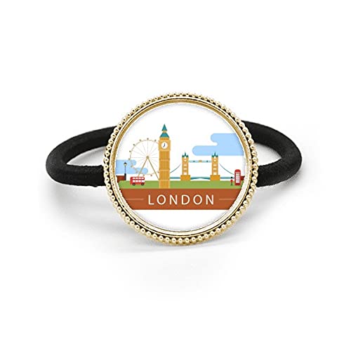 Big Ben London Eye élastique cheveux argenté pour sublimer vos coiffures de bureau