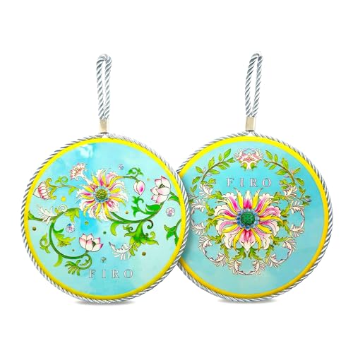 Ceramic Trivets for Hot Dishes,Anti-Slip with Heat Resistant Cork Trivet for Countertops and...