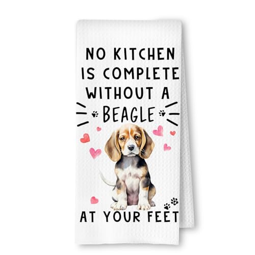 ArtisaEura Beagle Funny Dog Kitchen Towels - A Kitchen is