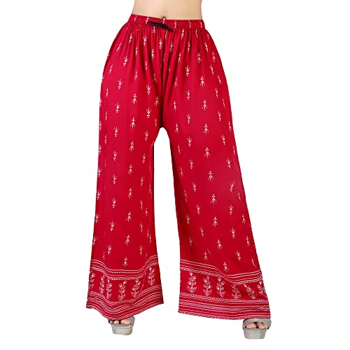 Image of Women's Regular Fit Rayon Palazzos