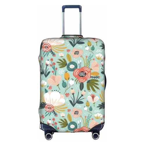 Colorful Flora print Luggage cover, suitcase protector, elasticated protective sleeve, fits 18-32 inch suitcases