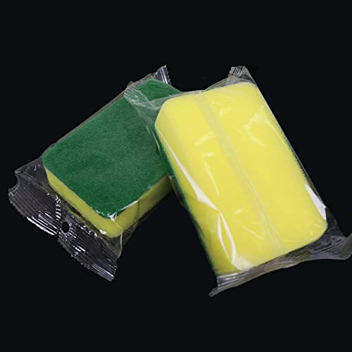 Image of Individually Wrapped Sponges, 30 Pack Sponges Individually Wrapped, Individually Wrapped Kitchen Sponges for Scrub Dish Dishes Dishwashing Cleaning Non Scratch Scrubber Bulk-Round