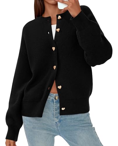 PRETTYGARDEN Cardigan Sweaters for Women Trendy Long Sleeve Open Front Button Down Jacket 2025 Fall Clothes Winter Coats3