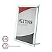 deflecto 799693 Superior Image Beveled Edge Sign Holder, Acrylic, 8 1/2 X 11 Insert, Clear