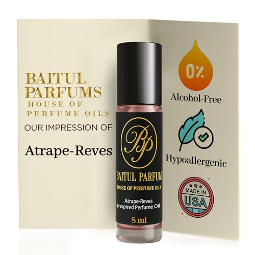 ASMARKET Comparable to Atrape-Reves Alcohol-Free Perfume Oil – 8ml Travel Size Roll-On Glass Bottle, Long Lasting Fragrance, 98% True-to-Scent, Clean Scent Perfume, Main Accords - Sweet, Woody, Floral