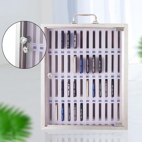 Wall-Mounted Stainless Steel Phone Storage Box - 36-Bit Lockers for Schools & Offices, Secure & Space-Saving Organization Solution for Easy Access & Safety