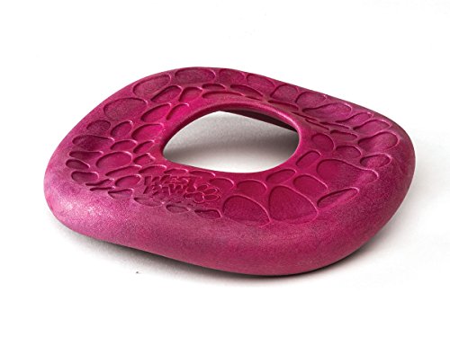 West Paw Zogoflex Air Dash Dog Frisbee – Floatable Flying Disc Pet Toys – High-Flying Aerodynamic Disc for Dogs – Lightweight Chew Puppy Toy for Fetch, Catch, 8” Round, Currant