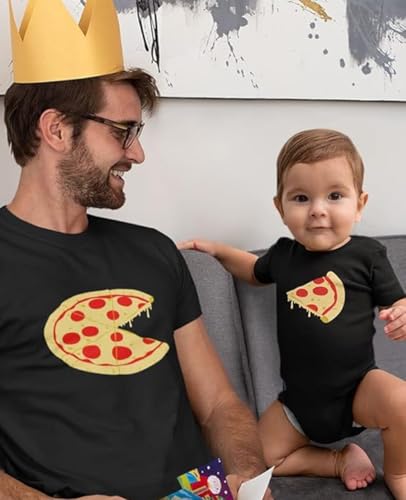 Tstars Matching Father Baby Pizza Shirts - Funny Gift for New Dads and Son - Apparel for Father's Day or Photos3