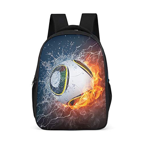 Leicht Fußball Kinderrucksack Verstellbare Schulter - Schulrucksack für Kindergarten Bright Gray OneSize