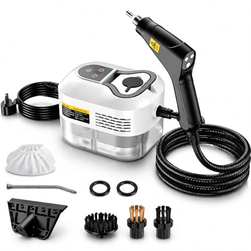 Steam Cleaner Handheld for Home Car Detailing, Handheld High-Temperature Pressurized Steam Cleaner with 6 Adjustable Levels, Por