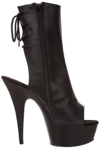 Pleaser Women's Delight-1018 Boot,Black Polyurethane/Black,8 M Us #TOP5