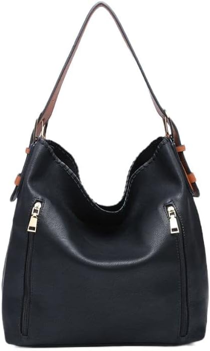 JEN & CO. Alexa 2-in-1 Hobo Bag with Dual Zip Accessory Compartment (M1816A)