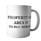 VictoryStore Ceramic Mugs - Property of Area 51 Mug Do Not Remove 15 Ounce Coffee Mug