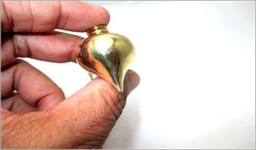 Miniatura 8 de Jet Gold Plated Cono Pendulum Pot Chamber Reiki Wiccan Free Booklet Jet International Crystal Therapy Healing Dowsing A++ Respuestas espirituales