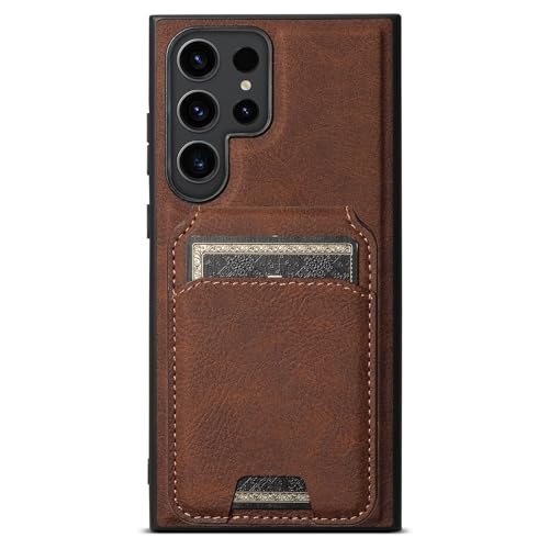 Étui en cuir Samsung S23 détachable marron alliant élégance intemporelle et fonctionnalité