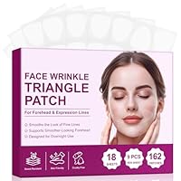 【162p】Wrinkle Patches für Gesicht | Zornesfalte Pflaster Über Nacht gegen Stirnfalten und Zornesfalte | Hydrogel Falten Pflaster Gesicht für Glatte Haut | Forehead Wrinkle Patch mit Feuchtigkeitskur