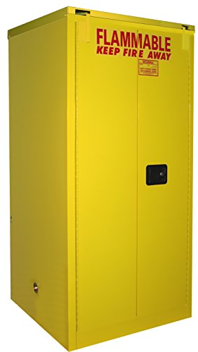 Justrite 892200 Sure-Grip® EX Slimline Flammable Safety Cabinet, Manual Close, 1 Door, 22 Gal
