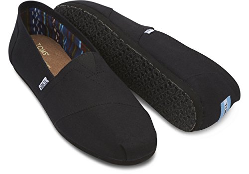 TOMS Mens Classics Black/Black Canvas 10002931 Mens 92