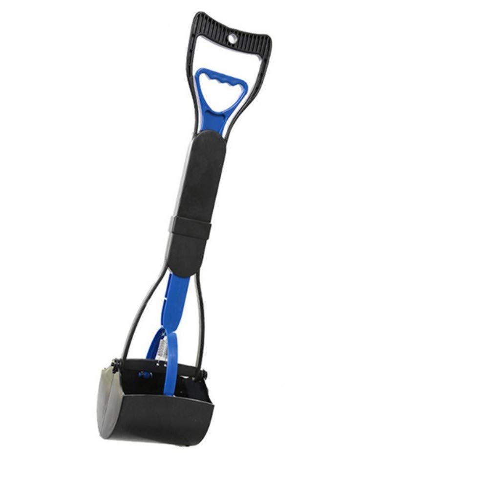 Dog Pooper Scooper, 60 CM Long Manche Solide Pince Dentelée Nettoyage Pickup Déjections Canines Clip pour Extérieur/Intérieur pour Chien et Chat Animal