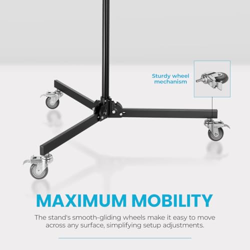 Image of Flashpoint 12.8' Folding Wheeled Base Stand with Boom Arm