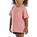 Carhartt Kids' Short Sleeve Pocket T-Shirt Tee Shirt, Bright Pink Lemonade, 3T