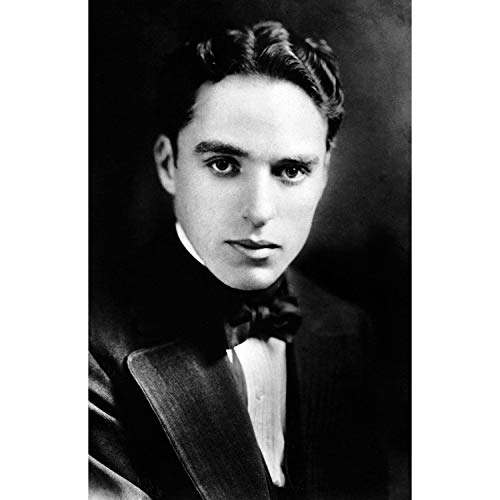 Photo de star Charlie Chaplin grand format affiche vieux cinéma pour home cinéma élégant