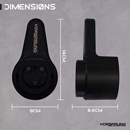 VORSPRUNG® Type 2 Strong EV Holder Wall Bracket with Cable holder for EV Charger and EV Charging Cable Tie Organiser, EV Type2 to Wallbox and EV Charger Holder T2 - Industrial Strength Strong ABS (UK)