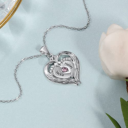 Collier pieds de bébé personnalisé, le cadeau de naissance idéal pour combler une maman - 4
