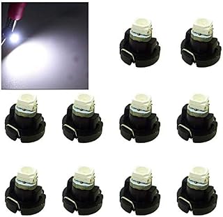 10 pcs T3 12V 0.2W Led Instrument Panel Dash Light Bulb - Neo Wedge LED Lamp Car Light Bulbs Dashboard T3 Cluster Gauges LED Panel(White)