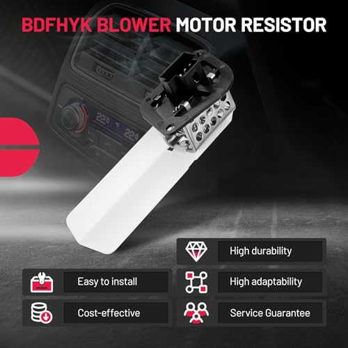 Image of BDFHYK 973-021 HVAC Blower Motor Resistor Compatible with Dodge 1997-1998 B1500 B2500 B3500, Compatible with Ram 1999-2003 1500 2500 3500 Van Blower Control Module Replacement for 4P1332 RU-103
