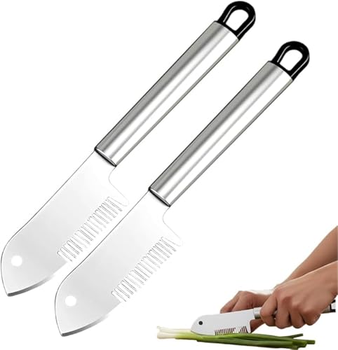 2 piezas Cortador de Verduras de Acero Inoxidable miniatura 1