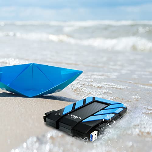 Image of ADATA HD710 Pro 2TB 3.5 inch SATA III External Hard Drive /HDD with IP65 Rating Blue, for Windows with Waterproof and Shockproof Technology - AHD710P-2TU31-CBL