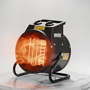 HECHT Keramik Heizstrahler (NEU) – Tragbare Heizer mit 2000W oder 3000 Watt – Thermostat – Überhitzungsschutz – allergikerfreundlich – leise – Elektroheizkörper für z.B. Wohnzimmer, Badezimmer, Büro