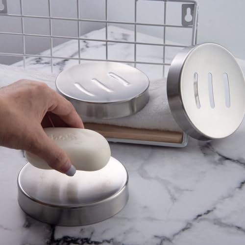 Cabilock S381917C3VHV Bathroom Soap Dish For Shower: Stainless Steel Soap Holder Soap Dishes Soap Savers Soap Bar Holder Shower thumb #2