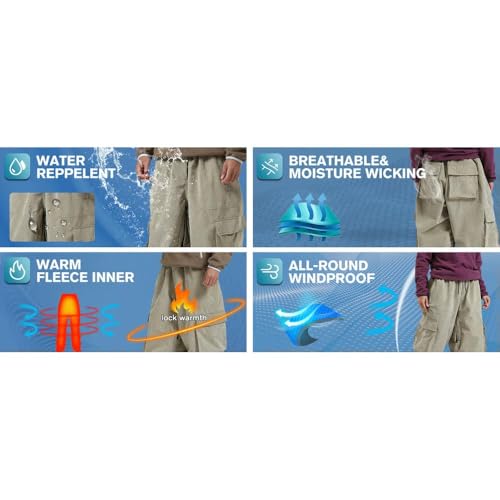 Pantalon de ski ample imperméable chaud et coupe-vent pour l'hiver - 7