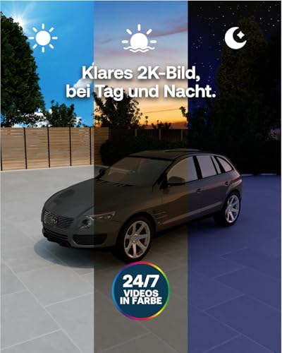 Arlo Essential 3 XL Batterie 2K Überwachungskamera Aussen WLAN, Kabellos, 2K HD Video, Farbnachtsicht, Licht, Bewegungsmelder, Sirene, 2-Wege Audio, Arlo Secure Plan Testzeitraum, 2 Kameras