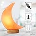 d'aplomb 100% Authentic Natural Himalayan Salt Lamp;Hand Carved Moon Pink Crystal Rock Salt from Himalayan Mountains; Dimmer Cord; 5 lbs