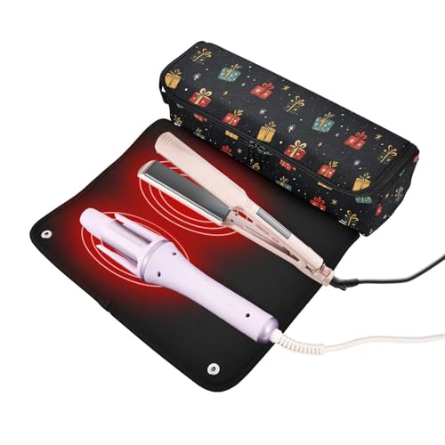Bolsa de viaje resistente al calor para herramientas de cabello Marble, organizador portátil para planchas, rizadores y accesorios de cuidado del cabello miniatura 2