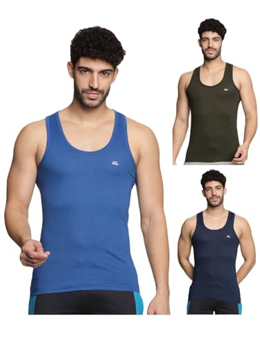 Image of LUX VENUS Men's Vest - 100% Cotton Premium Baniyan (Color May Vary)
